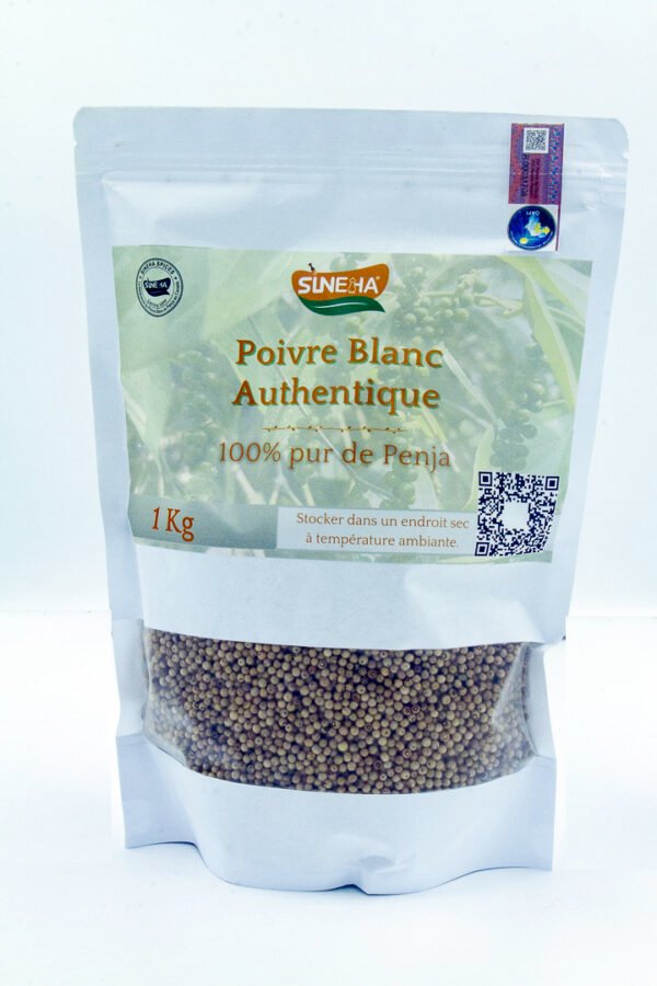 Poivre blanc de Penja SINEHA 1Kg